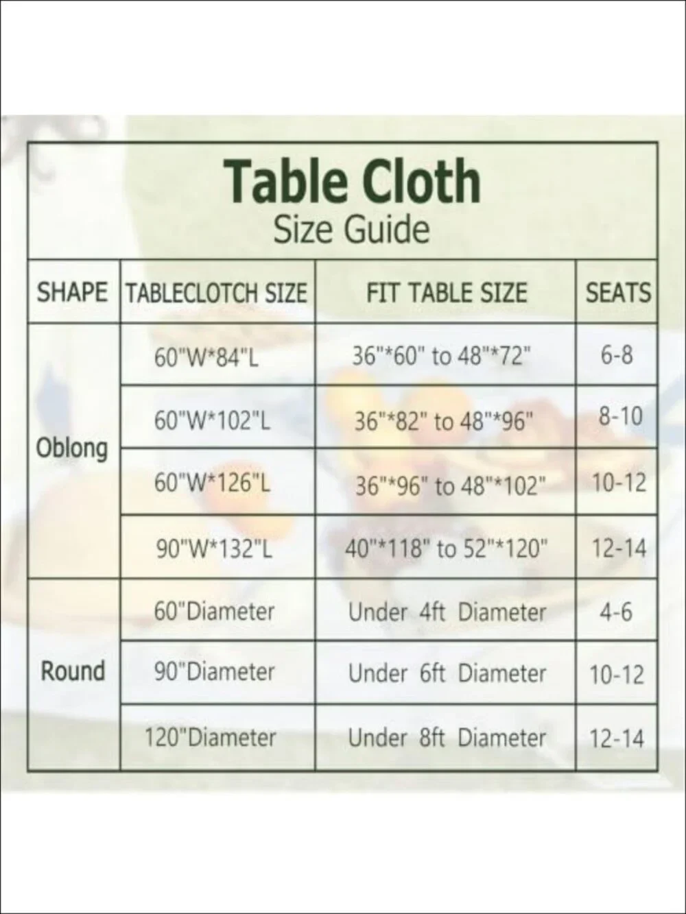 6 Pack Table Cloth Rectangle 60x102 Inch Polyester Washable Tablecloth for 6ft